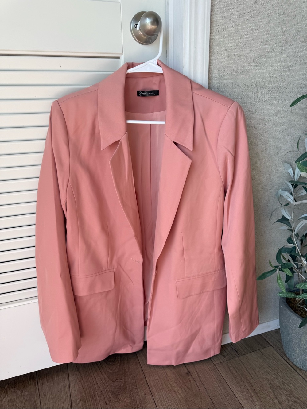Tailored Rose Blazer Jacket - Open Front